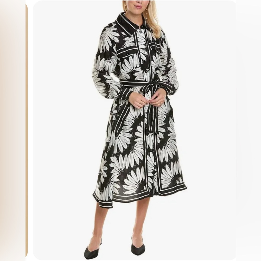 NWT - FARM Rio Tie Waist Shirtdress Size Small